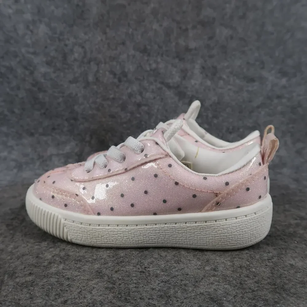 Carter Shoes Baby Girl 6 Sneakers Slip On Galaxy Pink Polka Dot Casual Trainer